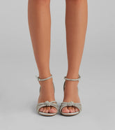 Dancing Shoes Rhinestone Short Block Heels